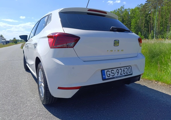 Seat Ibiza cena 43500 przebieg: 63000, rok produkcji 2018 z Słupsk małe 704